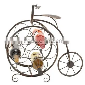Vintage Metal Iron Bicyclette Wine Rack Decorative Wine Racks thumbnail-1