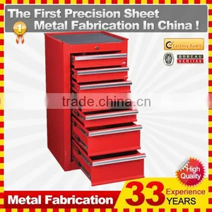 Rolling Aluminium Profile Handle Tool Box and Top Chest With 16 Drawers thumbnail-6