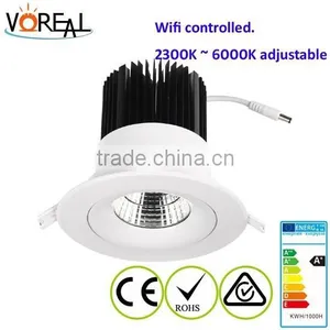 2.4G 12w 20w Full Color Dimmable WiFi LED Downlight 4Zone RF Remote thumbnail-3