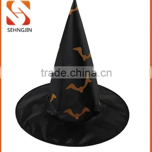 SJ-L6030 Halloween Bat Print Witch Hat thumbnail-1