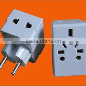 European Style 2 Round Pin AC Travel Adaptor (P7036) thumbnail-1