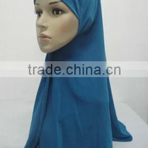 H188 Plain Muslim Hijab,simple Comfortable Hijab thumbnail-1