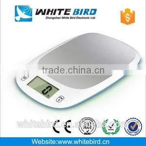 LCD 5kg/1g Stainless Steel SS Slim Kitchen Scale thumbnail-1