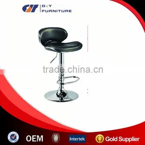 2016 Black Leather Bar Stool thumbnail-2