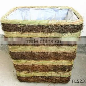 Natural Rattan Patio Pot thumbnail-1