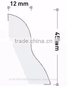 Pvc Mdf Skirting Profile, Baseboard thumbnail-2