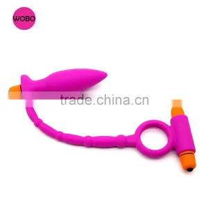 Silicone Anal Plug With Cock Ring Boys Sex Toys E016 thumbnail-4