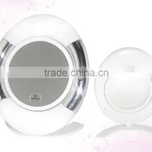 Oval Double Sided Lighted Vanity Makeup Mirror thumbnail-2
