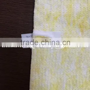 Cotton / Polyester Stitch Bonded Nonwoven Yellow Color Cotton Floor Cloth With Eyelet thumbnail-4