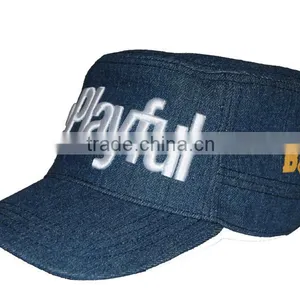 Wholesale Denim Cap/custom 3d Embroidery Military Hat thumbnail-6