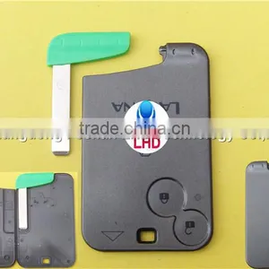Remote Key Case for Renault Laguna Smart Card 2 Button Key Shell With Insert Small Key Blade thumbnail-1