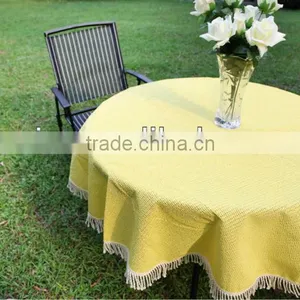 PVC Table Cover,tablecloth With Crochet Lace thumbnail-1