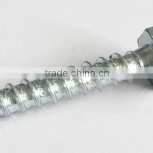 Carbon Steel Hexagon Head Wood Screws Blue White Zinc thumbnail-1