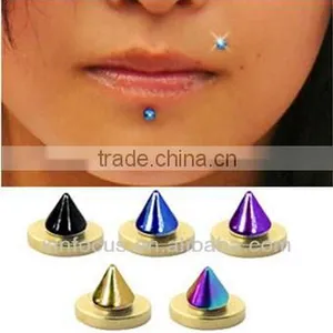 Titanium Magnetic Fake Labret - Spike Body Jewelry thumbnail-1