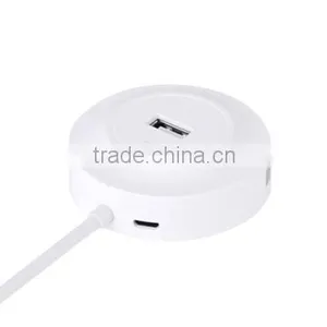 Cheapest 4 Ports Mini Media USB2.0 Hub With Led Light thumbnail-2