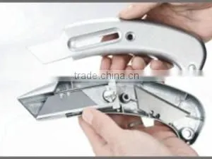 Tool Cutter 2pcs Trapezoid Blade Zinc Alloy Retractable Utility Cutter thumbnail-6