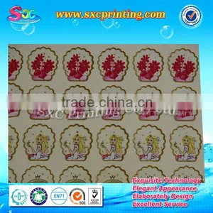 Hot Stamping Clear Cosmetic Labels , Transparent Label , Clear Plastic Labels thumbnail-1