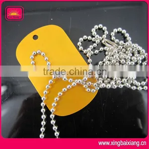 Aluminum Colorful Blank Dog Tag Necklace thumbnail-1