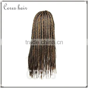 New Arrival Heat Resistant Fiber Synthetic Hair Wig African Braided Lace Front Wig thumbnail-2