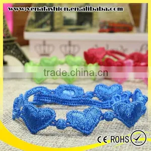 Good Quality Heart Bufferfly Design Wholesale Italy Lace Bracelet thumbnail-1
