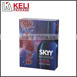 Unique Glossy Color Single Bottle Cardboard Wine Box With One Shaker thumbnail-1