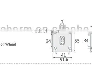 Nylon Sliding Gate Wheel Rollers for Sliding Doors Closet thumbnail-2