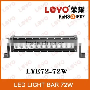 HOT SALE IP67 12V 13.5" 72W LED FLOOD LIGHT BAR for SNOWMOBILE Vehicles thumbnail-1