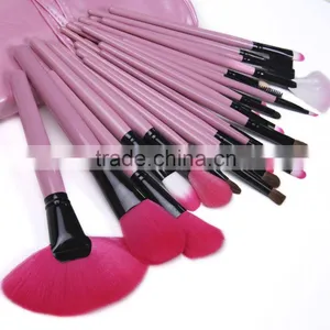 24 PCS Pro Cosmetic Brushes Eyeshadow Powder Makeup Brush Set Kit + Pink Bag thumbnail-1