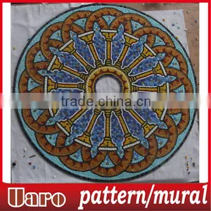 Mosaic Pattern Tile Round Mosaic Medallion Floor Patterns thumbnail-5