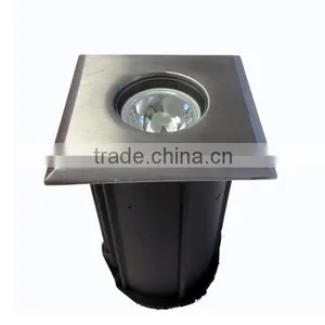 85-265V or 12V AC/DC 3W IP68 Structural Waterproof Stainless Steel Square Led Underground Light thumbnail-1