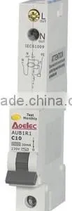 AUB1R1 With Semko Certificate 6kA 1 Pole RCBO thumbnail-1