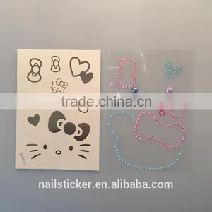 Custom Flash Body Water Transfer Rhinestone Gold Tattoo Clothes Crystal Metallic Cartoon Tattoo Stickers thumbnail-6