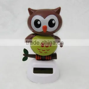 Flip Flap Solar Owl ,solar Flower,ornaments in the Car thumbnail-1