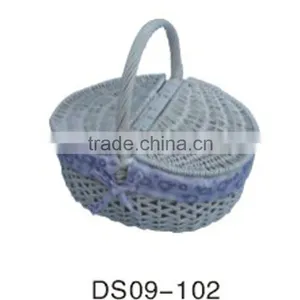 Wicker Basket/ Willow Basket/storage Basket/basketry thumbnail-1