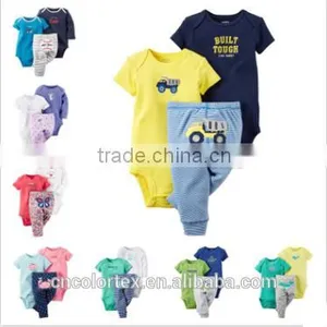 Spring and Autumn Baby Romper Suit With Cute Animal Pattern 3pcs Set Romper+pants thumbnail-1