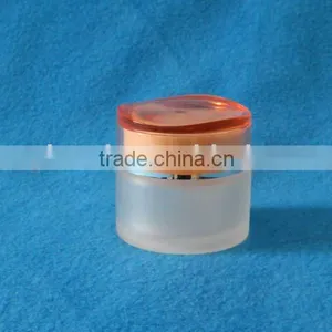 Oval Shape Skin Care Cream Glass Jar thumbnail-1