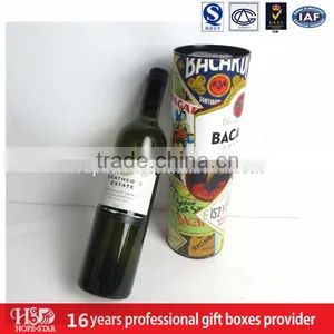 Hotsales Wine Packaging Boxes Colorful Paper Tube thumbnail-1