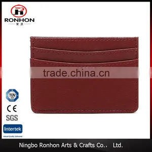 PU Leather Unisex Slim Super Thin Card Holder Pouch thumbnail-1