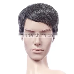 Free Wig Catalogs Topper Synthetic Hairstyle Cap Short Hair Full Silk Lace Wig Silk Top thumbnail-3