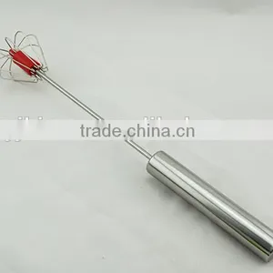 Colorful Kitchen Utensil Mini Egg Mixing Whisk Hand Held Egg Beater thumbnail-1