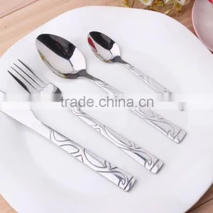 Embossed Stainless Steel Cutlery Set 24 Pieces(KX-S152) thumbnail-1