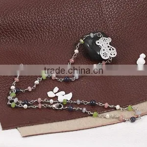 2016 Latest Beautiful Colorful Beads Teddy Bear Fancy Necklace for Lady thumbnail-5