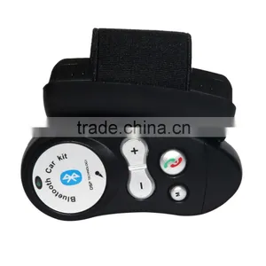 Rechargeable Car Steering Wheel Bluetooth Hands Free Speaker Kit FM12 thumbnail-3