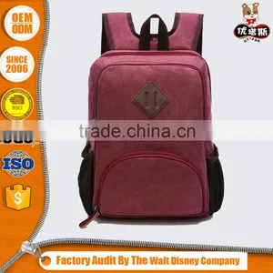 Wholesale Vintage Custom College Canvas Backpack thumbnail-5