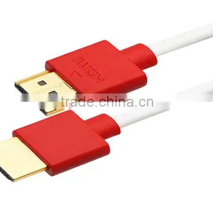 1M White Slim Hdmi Cable thumbnail-2