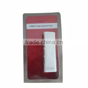 Rectangle Cuboid Shape Mini Slim USB 2.0 4Port USB Hub thumbnail-6