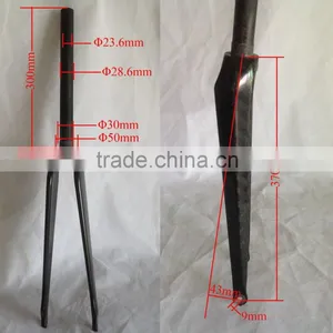 Factory Directly Selling Cheap Fixed Gear Carbon Fork,700C V Brake Sterred Carbon Road Bike Fork thumbnail-1