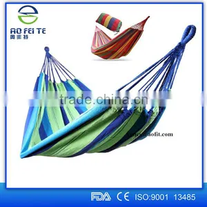 2016 Aofeite 280*80cm Single Size Parachute Hammock Canvas Fabric Hammock for Outdoor Camping thumbnail-4