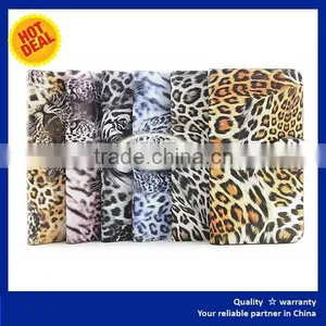 KLT Leopard Print Zebra-stripe Style 5" Inch 6" Inch Leather Case thumbnail-1