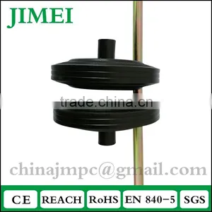 8 Inch Solid Rubber Dustbin Wheel thumbnail-4